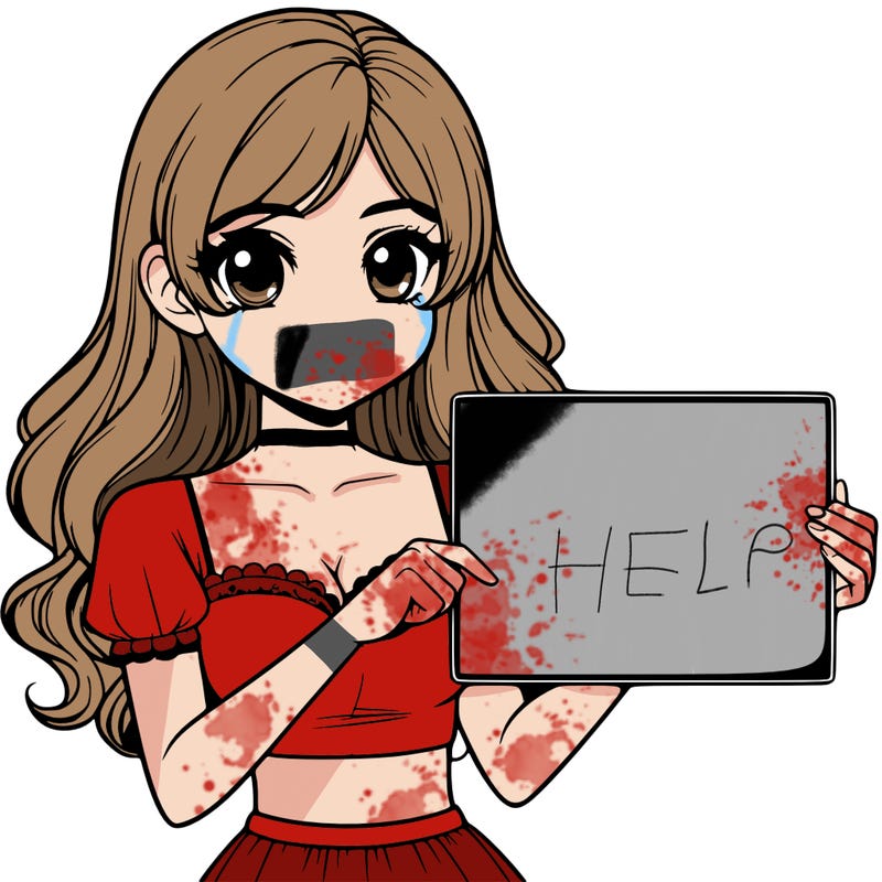 realistic pretty girl holding blank sign