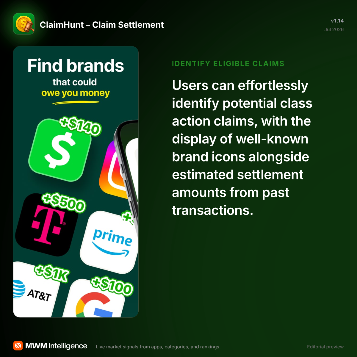 ClaimHunt – Claim Settlement - Finance App | MWM