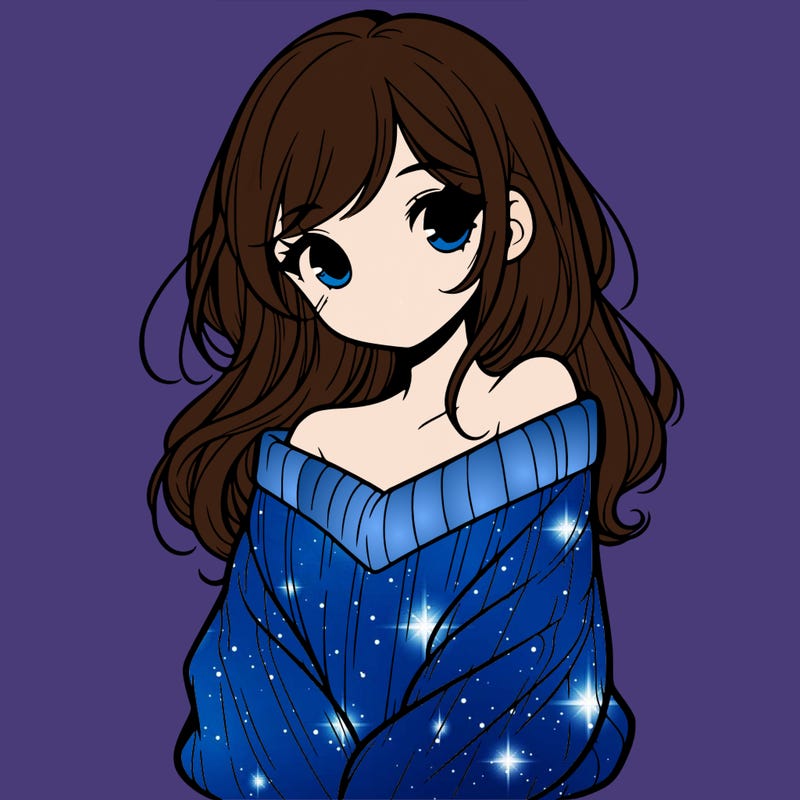 shy pretty girl wearing a sweater that is falling off one shoulder portrait