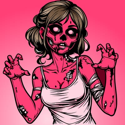 realistic zombie girl