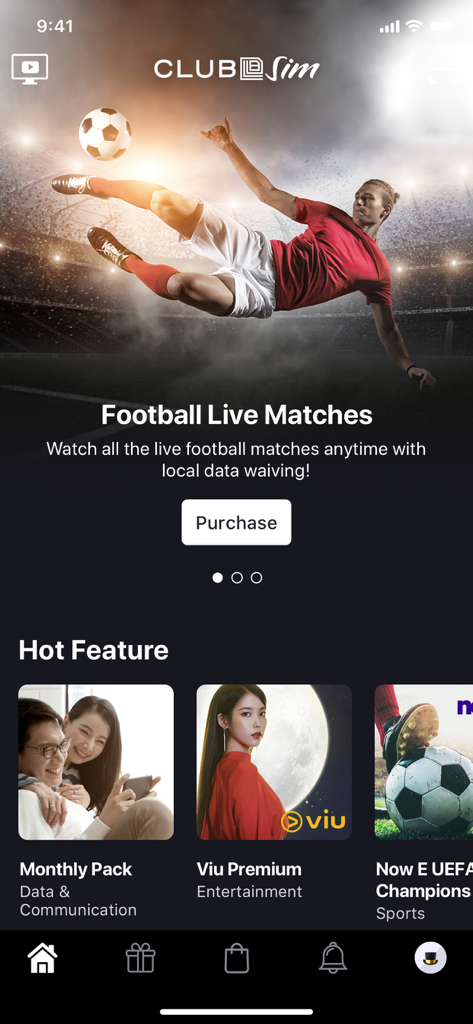 Club Sim Prepaid - Lifestyle App | MWM