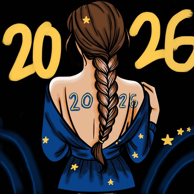 woman turning her back with a braid