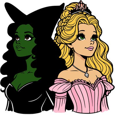'elphaba and glinda (realistic)
