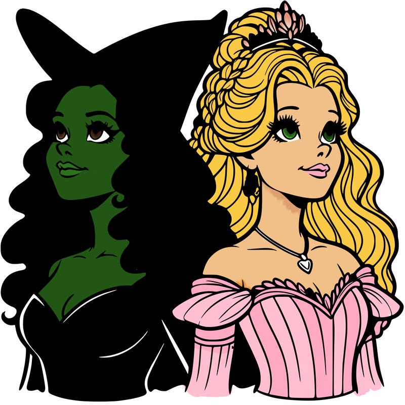 'elphaba and glinda (realistic)