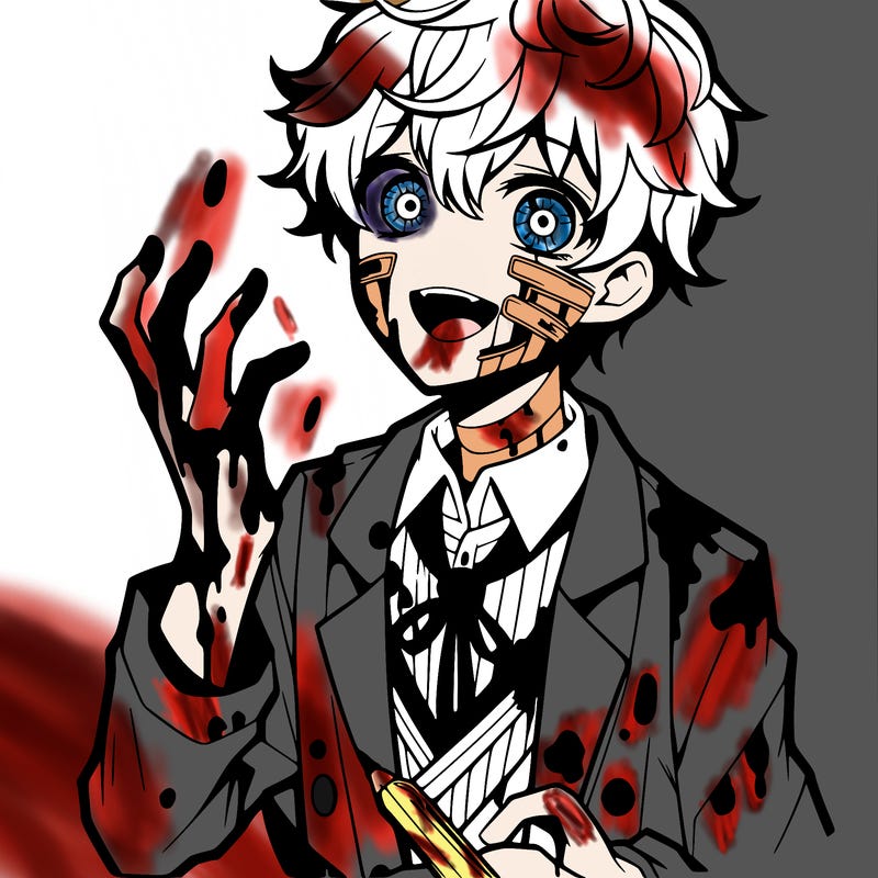horror, yandre anime, blood