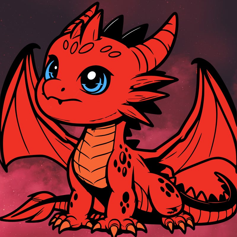 fierce baby night dragon