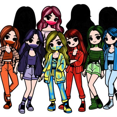 group of girls