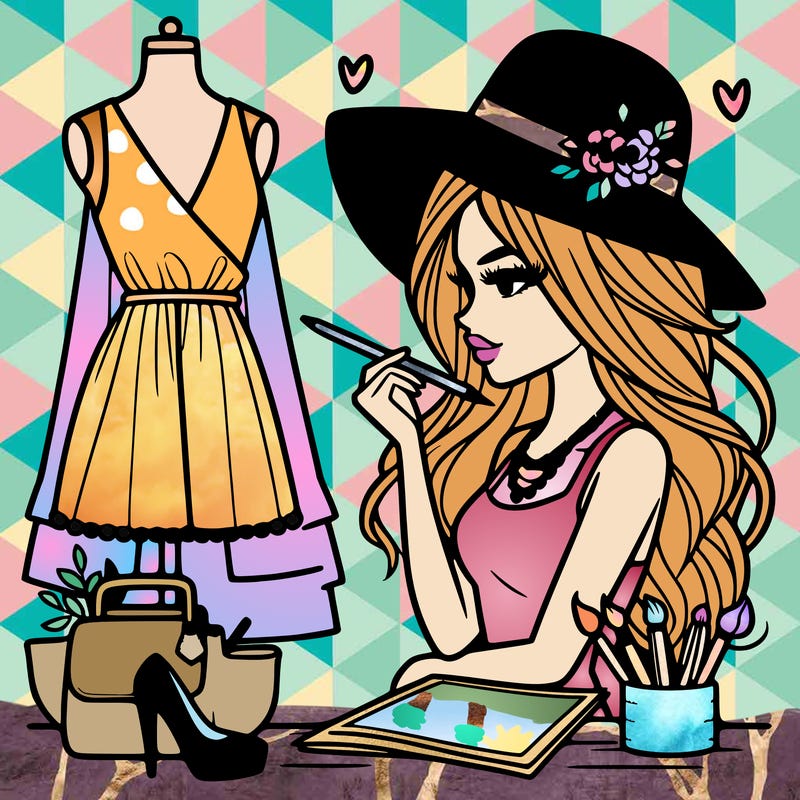 a stylish fashion designer