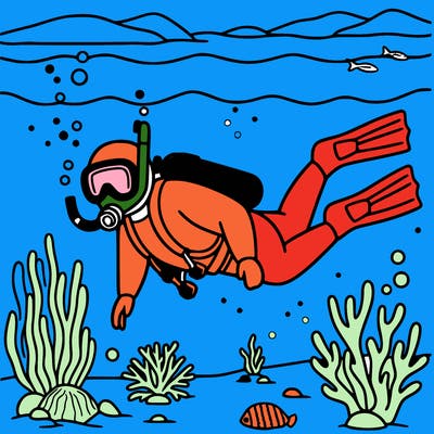 scuba diverse in the ocean