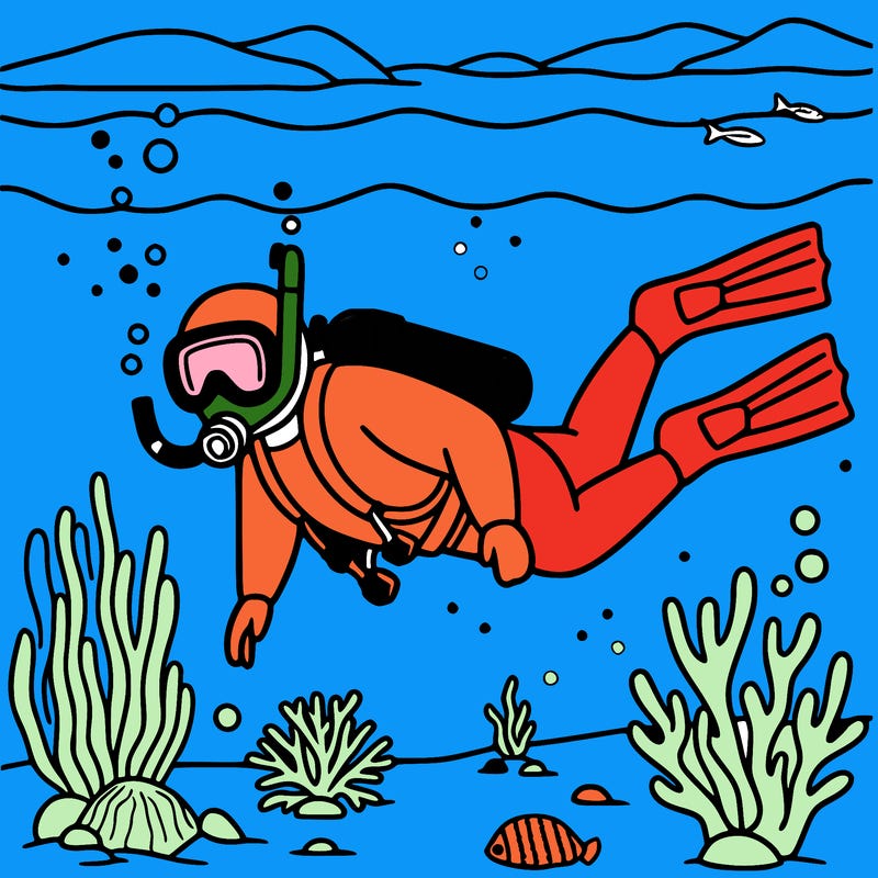 scuba diverse in the ocean