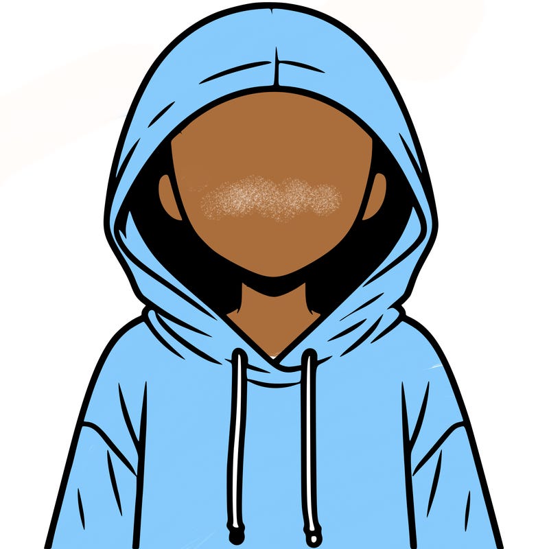 faceless girl in hoodie