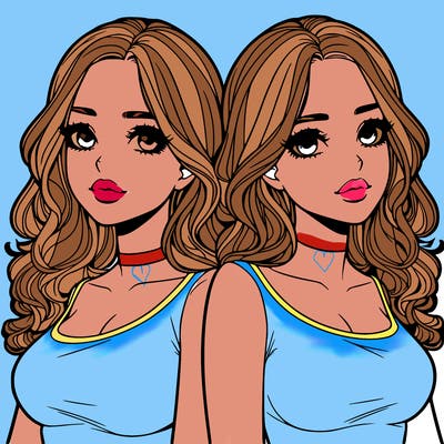 realistic twin sisters
