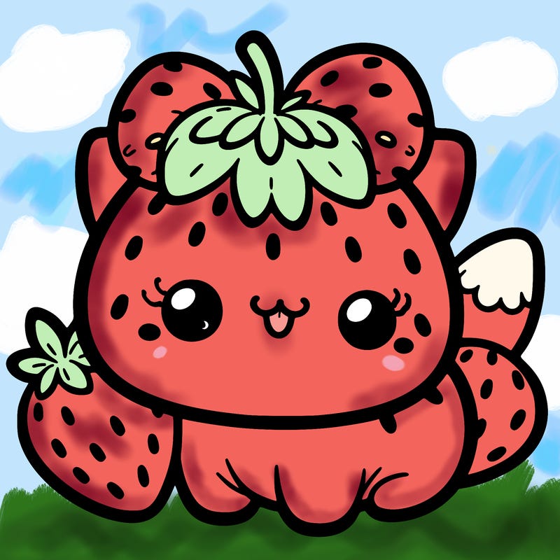 strawberry cat