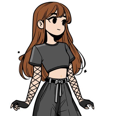 girl in a cute crop top