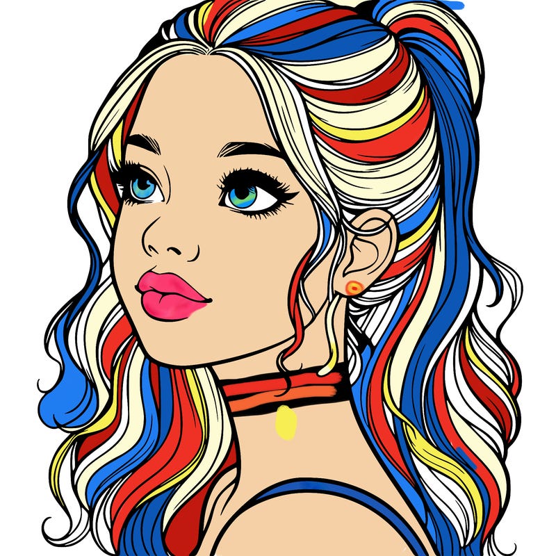 beautiful realistic girl