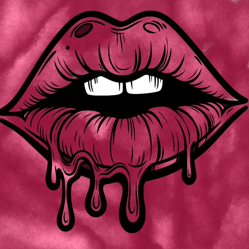 lips that look realistic and drip