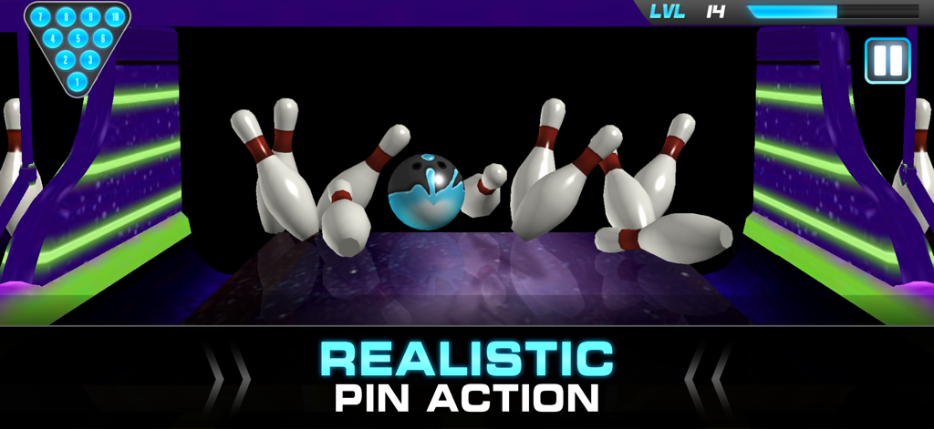 PBA® Bowling Challenge - Bowling ball hitting pins with realistic physics in PBA Bowling Challenge