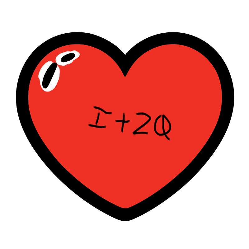 a blank heart