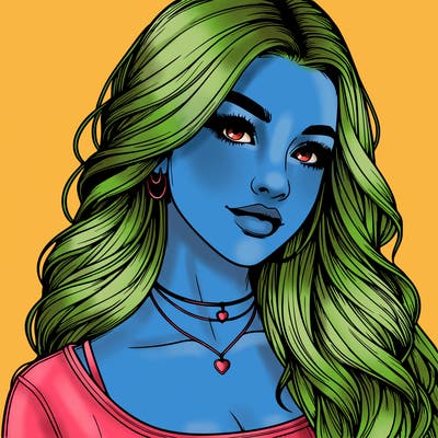 detailed realistic girl