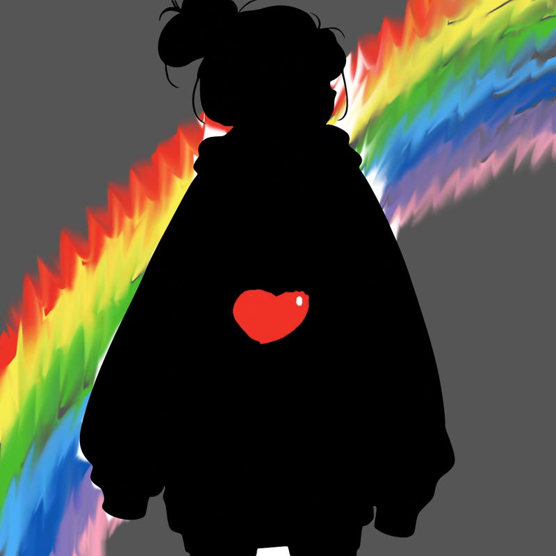 realistic girl with a oversized sweatshirt on and a bun