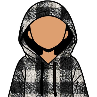faceless girl in hoodie