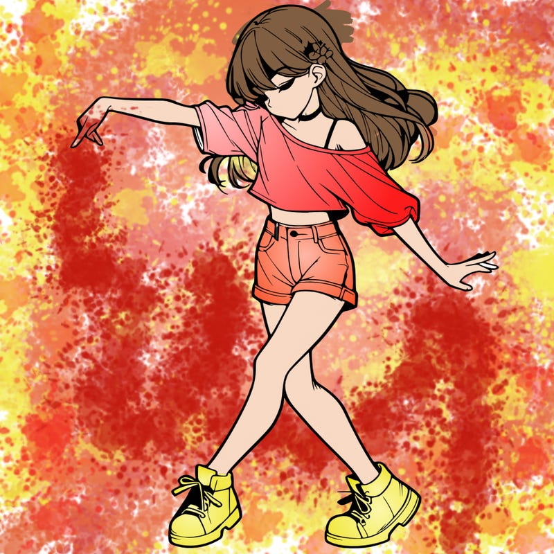 realistic girl danceing