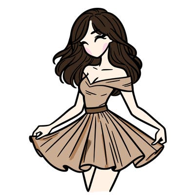 woman in skirt