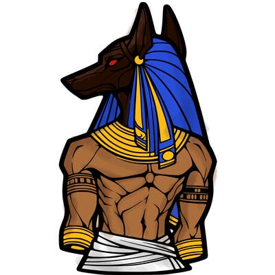 anubis in human form