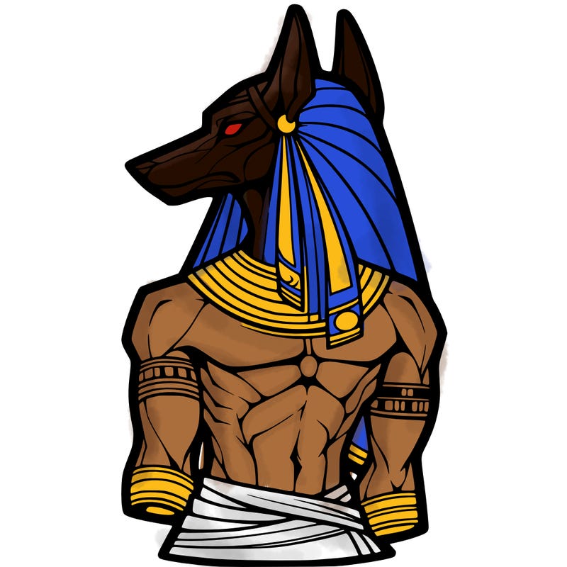 anubis in human form