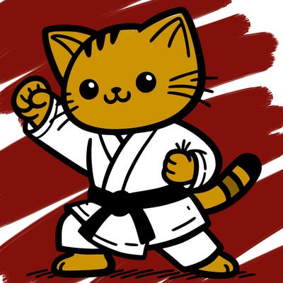 karate cat