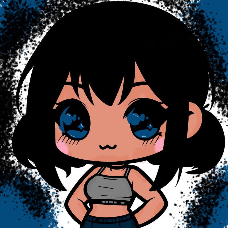 chibi in crop top