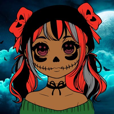 realistic girl halloween