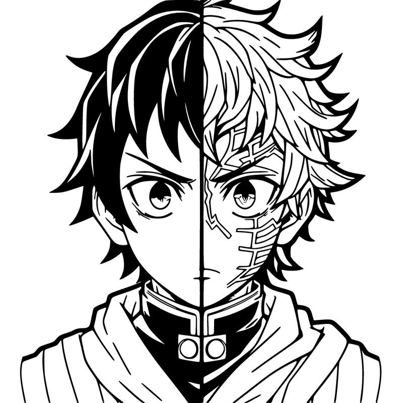 manga character split