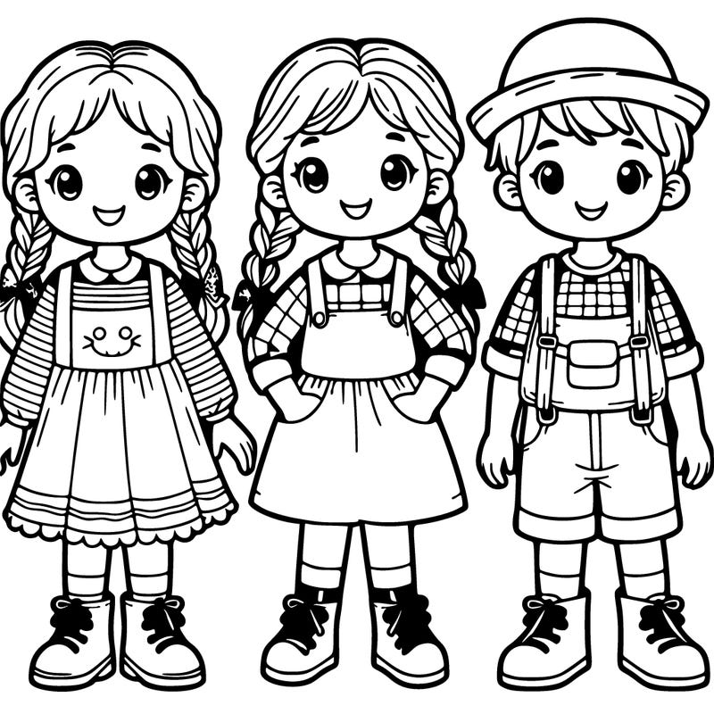 2 girls and 1 boy