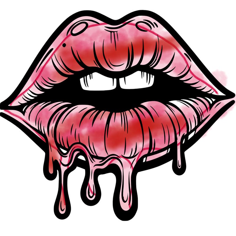lips that look realistic and drip