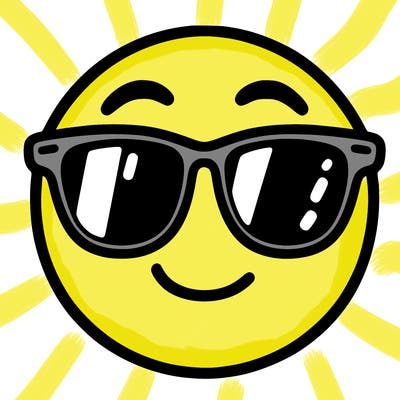 emoji with sunglasses