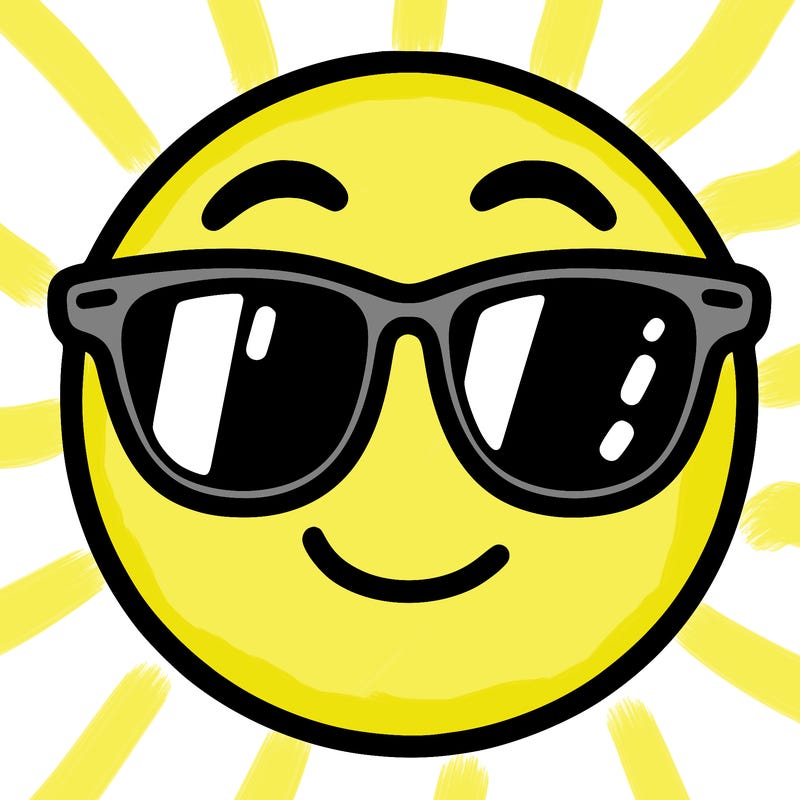 emoji with sunglasses