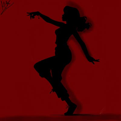 realistic dancing girl