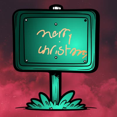 a blank sign