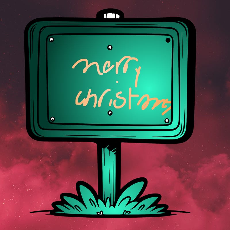 a blank sign