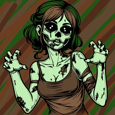 realistic zombie girl