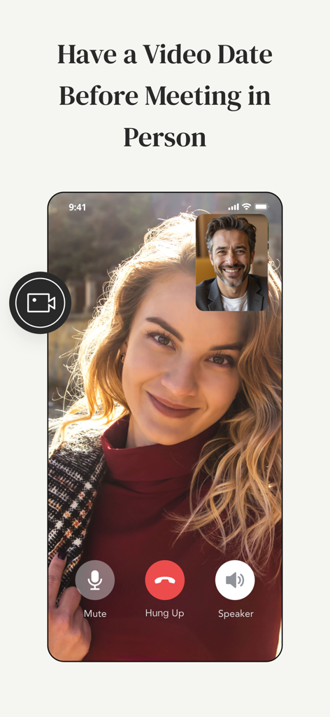 MM: Elite Premium Dating App - Interfaccia della funzionalità di videochiamata per appuntamenti su MillionaireMatch