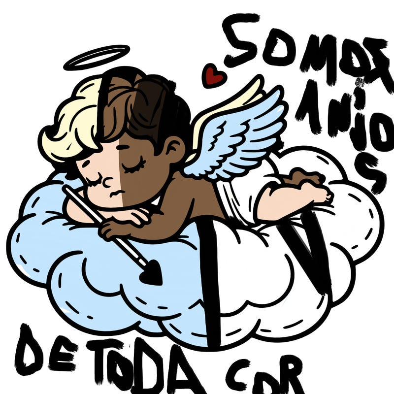 cupid asleep on a cloud