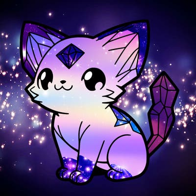 crystal kitten