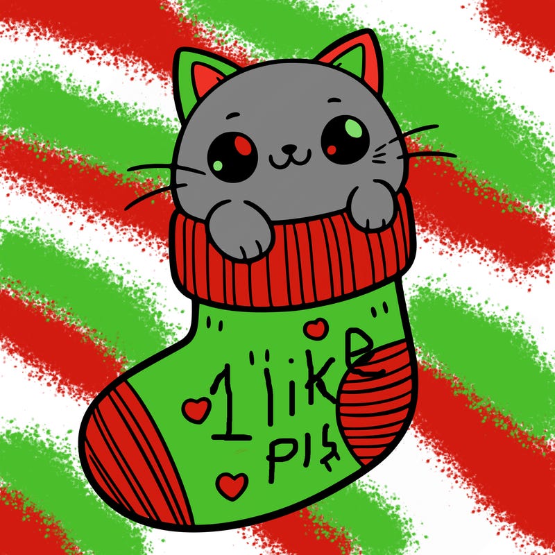 cute cat in a sock