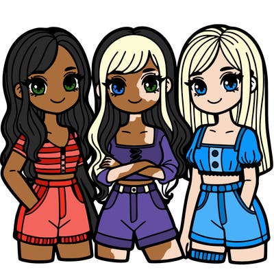 three girls