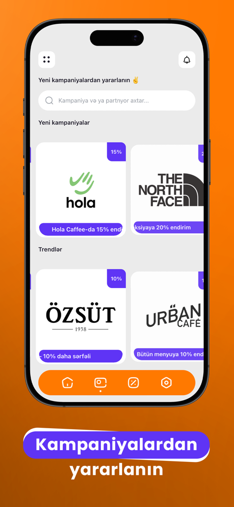 Sale365 - Sale365 mobile app home screen showing various brand discounts and promotional campaigns.