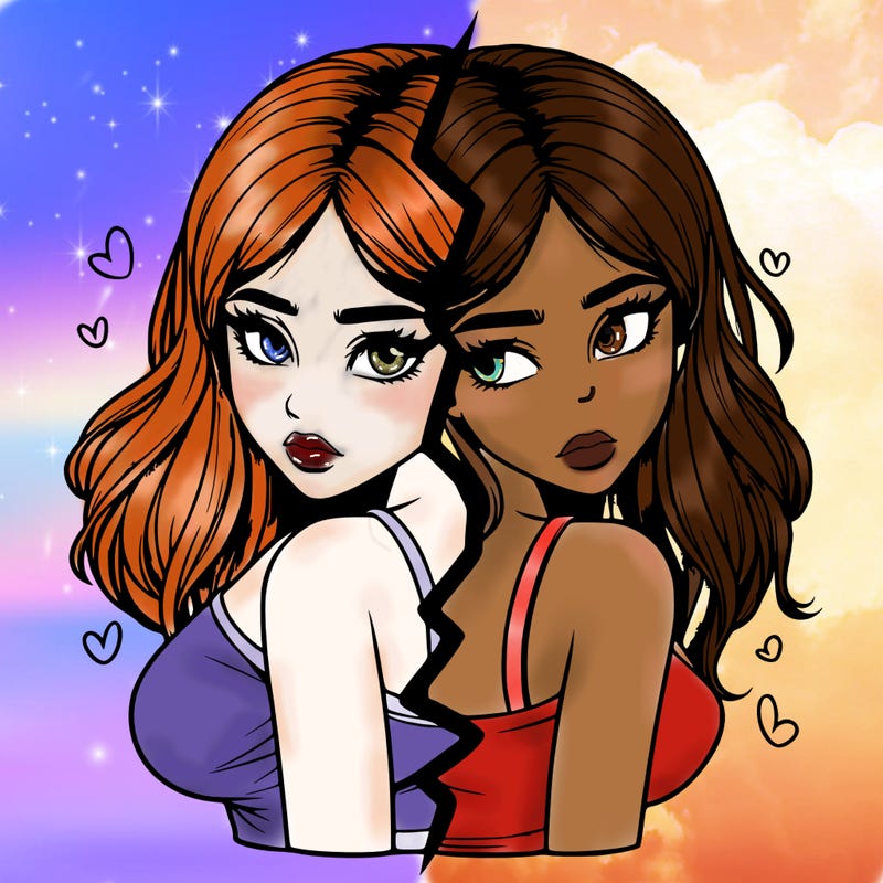 realistic girl split