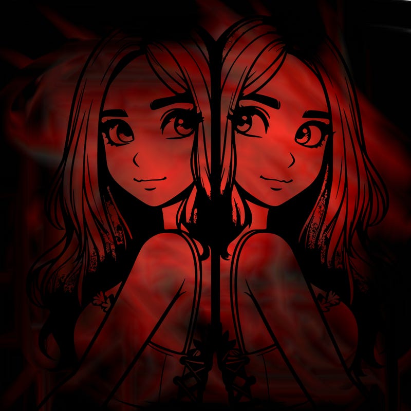 a realistic girl split