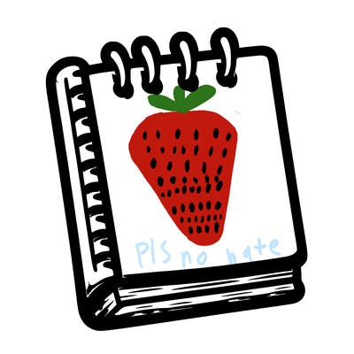 blank note book